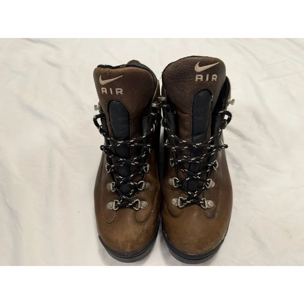 VINTAGE 1999 Nike AIR MINARETTE ACG Hiking Boots Brown Leather Women's 8 - Picture 4 of 11